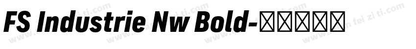 FS Industrie Nw Bold字体转换